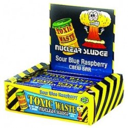 Toxic Waste Nuclear Sludge Chew Bar Blue Raspberry - 50CT