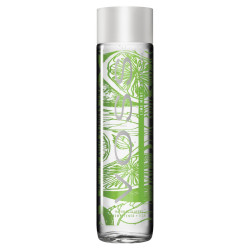 Voss Lime Mint Flavour Sparkling Water Glass Bottles 375ml -12 Pack