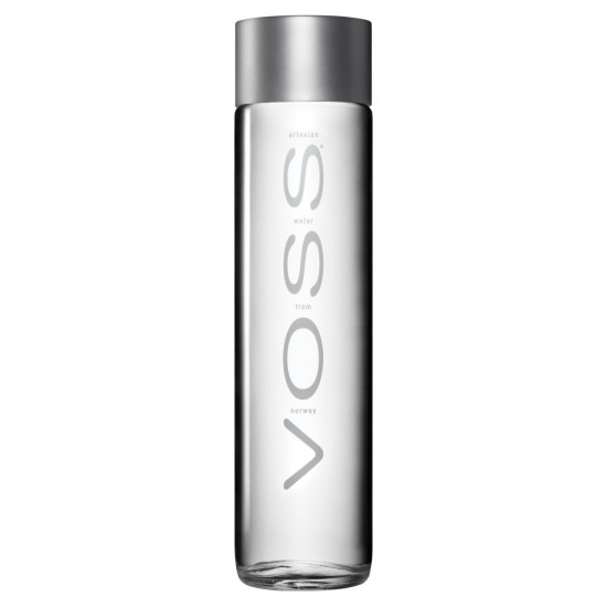 Voss Still Water Glass Bottles 375ml  -24 Pack