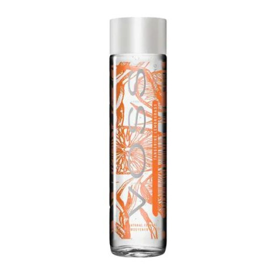 Voss Tangerine Lemongrass Sparkling Water Glass Bottle 375ml -12 Pack