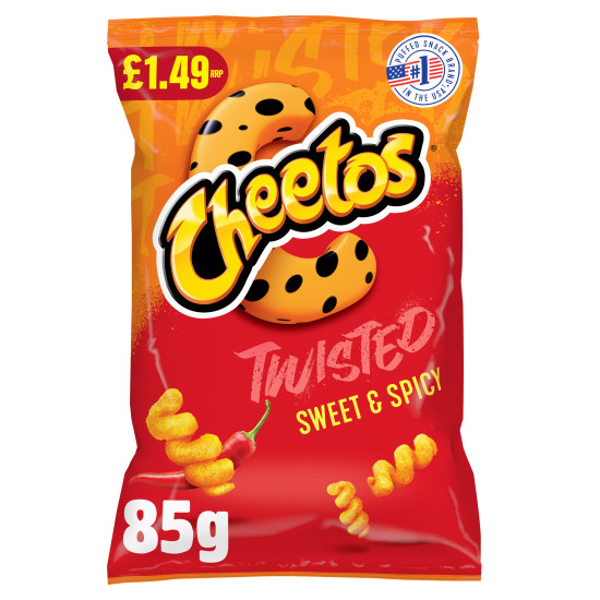 Walkers Cheetos Twisted Sweet & Spicy PM-£1.49