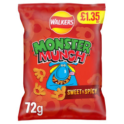 Walkers Monster Munch Sweet & Spicy Price Marked £1.35