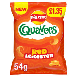 Walkers Quavers Red Leicester Cheese Flavour Potato Snack £1.35