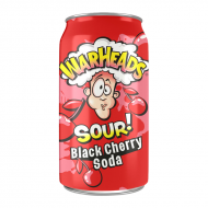 Warheads SOUR! Black Cherry Soda - 12oz (355ml)
