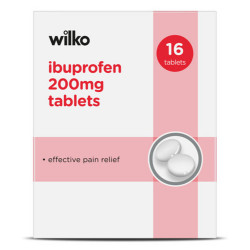 Wilko Ibuprofen 200mg Tablets 