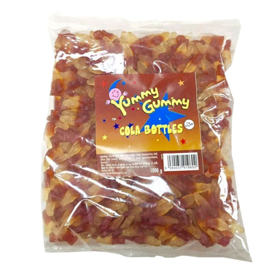 Yummy Gummy Cola Bottle 1kg Bag