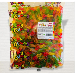 Yummy Gummy Jelly worms 1kg Bag