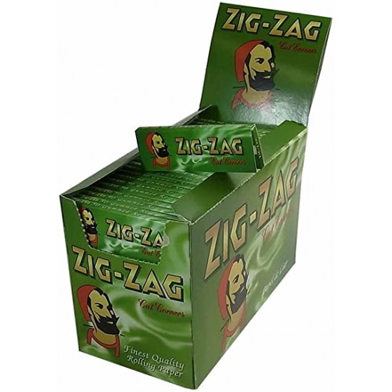 Zig Zag Green Small Size Rolling Papers 100 pack
