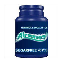 Airwaves Menthol & Eucalyptus Sugar Free Chewing Gum Bottle 46 Pieces Price Marked £2.25 