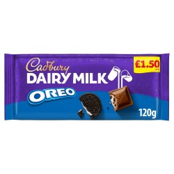 Cadbury Dairy Milk Oreo 120g PM£1.50