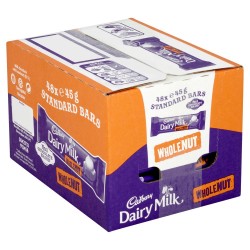 Cadbury dairy milk  wholenut 48x45g