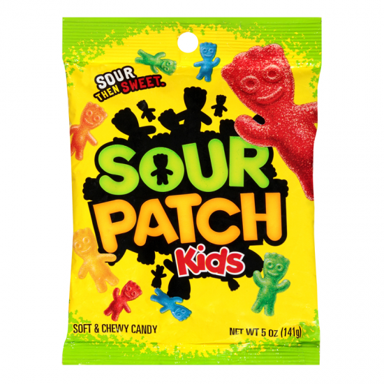 Sour Patch Kids Peg Bags 141g-12CT