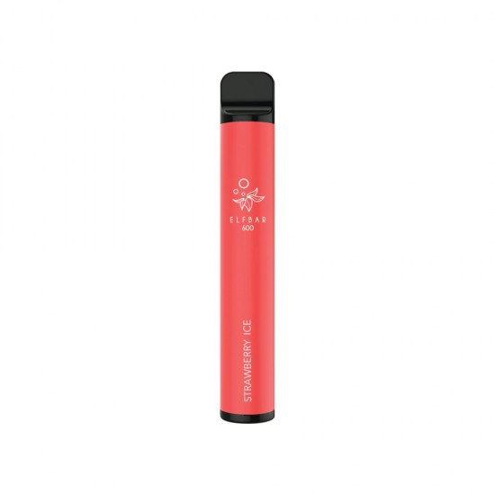 Strawberry Ice Elf Bar 600 Disposable Vape | 20mg