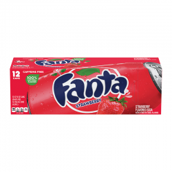 Fanta Strawberry Flavour USA Cans 355ml