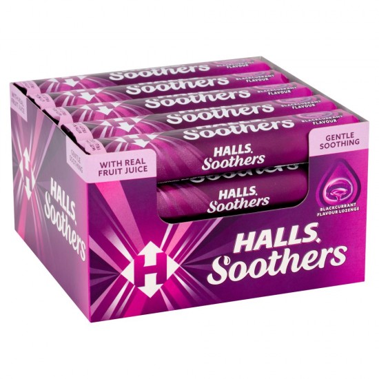 Halls Soothers Blackcurrant 20x45g