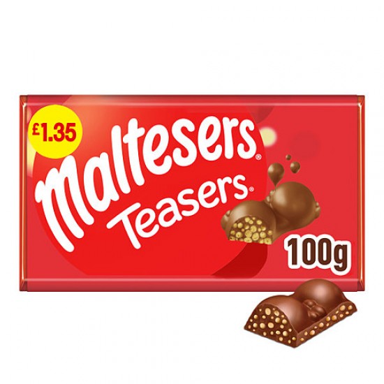 Maltesers teasers block std bar £ 1.35p 23 x 100 g