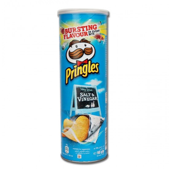 Pringles Salt & veniger 165g x 6 £2.75 PMP