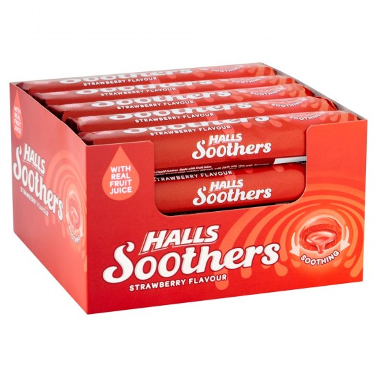 Halls Soothers Strawberry 20x45g