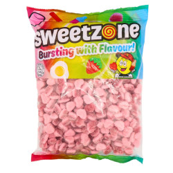 sweetzone fizzy strawberry hearts 1kg sweetzone fizzy strawberry hearts 1kg