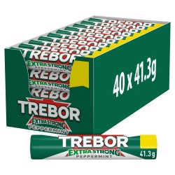 Trebor Extra Strong peppermint £0.60pm 40x41.3g