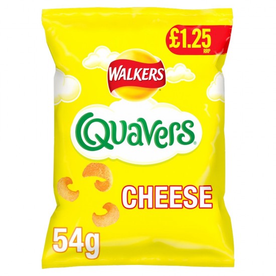 Walkers Quavers Cheese Snacks £1.25 RRP PMP 54g