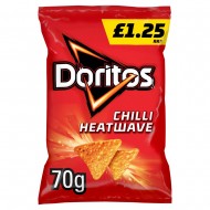 Doritos Chilli Heatwave Tortilla Chips £1.25 RRP PMP 70g