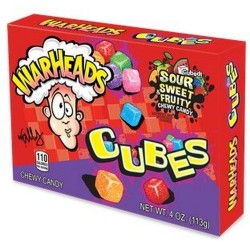 Warheads Chewy Cubes 113g Theater Box