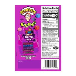 Warheads Sour Berry mix cubes  theatre box 12x99g